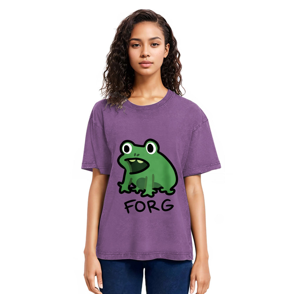 Tokyosol Funny Forg Japanese Washed T-Shirt