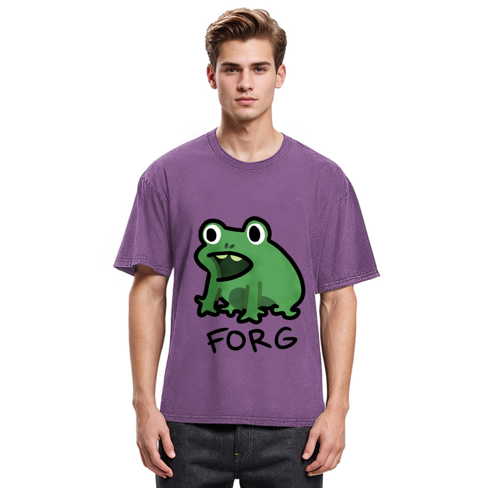 Tokyosol Funny Forg Japanese Washed T-Shirt