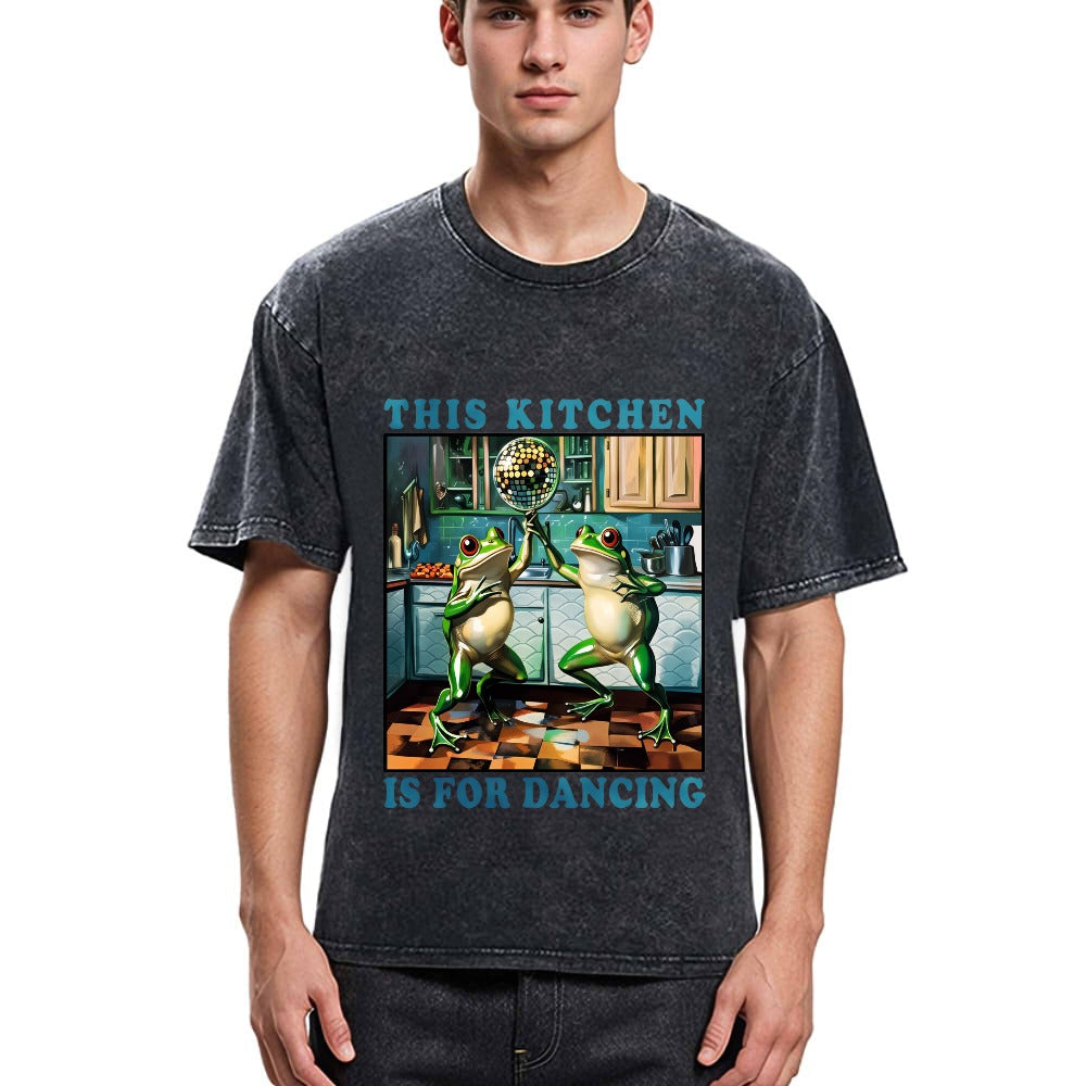 Tokyosol This Kitchen Is For Dancing Washed T-Shirt