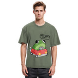 Tokyosol Frog Driving Washed T-Shirt
