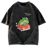 Tokyosol Frog Driving Washed T-Shirt