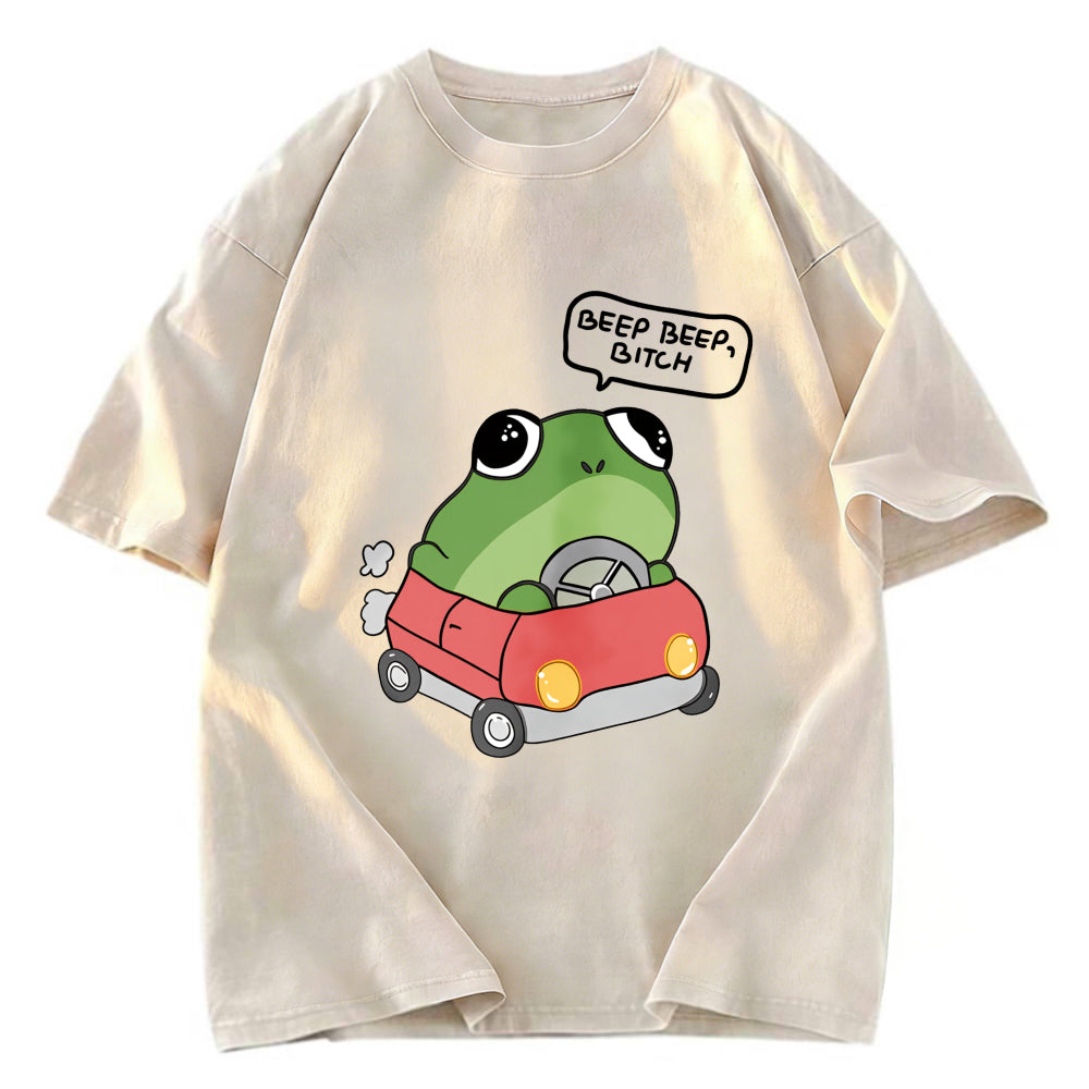 Tokyosol Frog Driving Washed T-Shirt