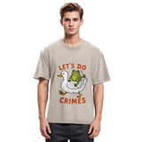 Tokyosol Frog Ready To Commit Crime Washed T-Shirt