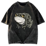 Tokyosol Japanese Frog Retro Washed T-Shirt