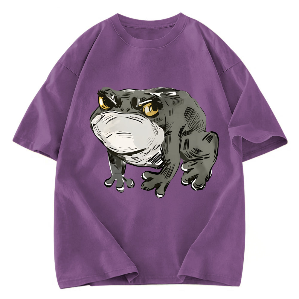 Tokyosol Japanese Frog Retro Washed T-Shirt