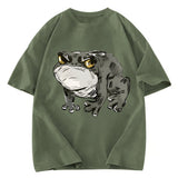 Tokyosol Japanese Frog Retro Washed T-Shirt