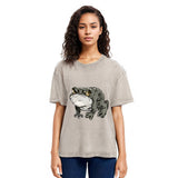 Tokyosol Japanese Frog Retro Washed T-Shirt