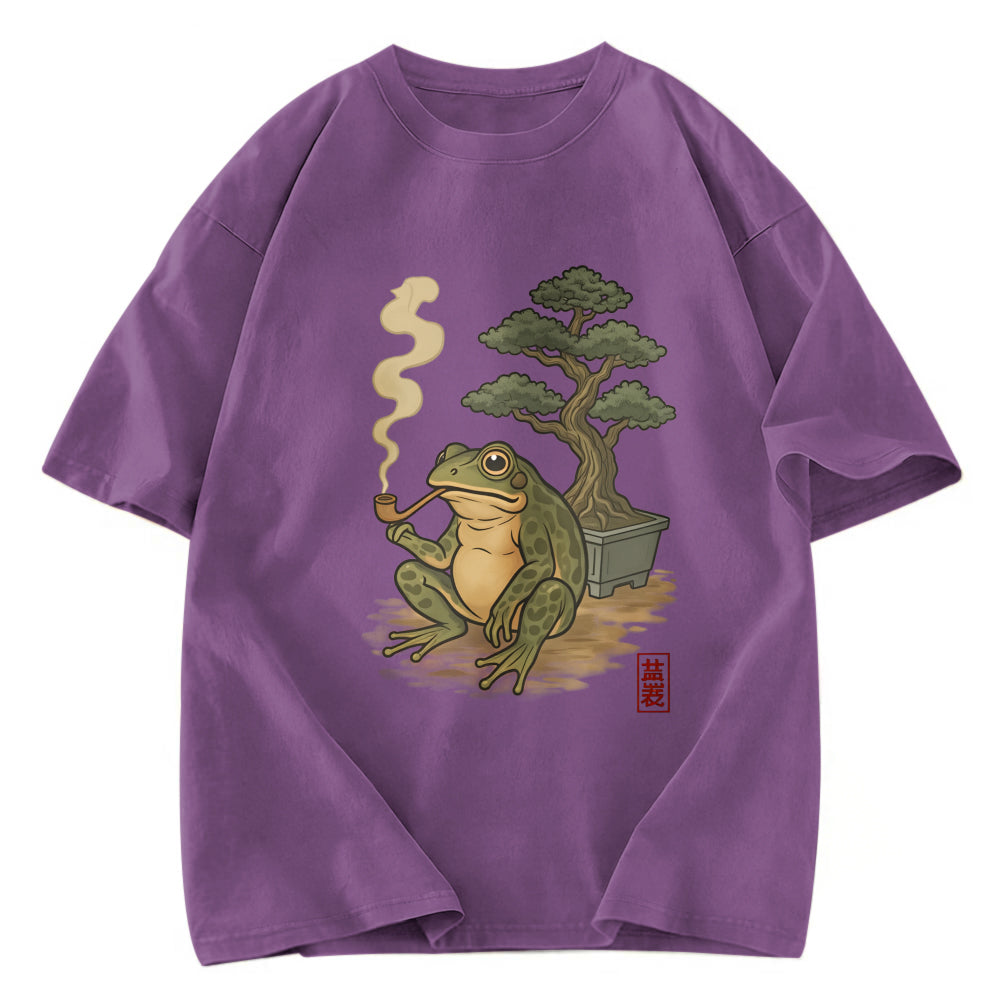 Tokyosol Japanese Frog & Bonsai Washed T-Shirt