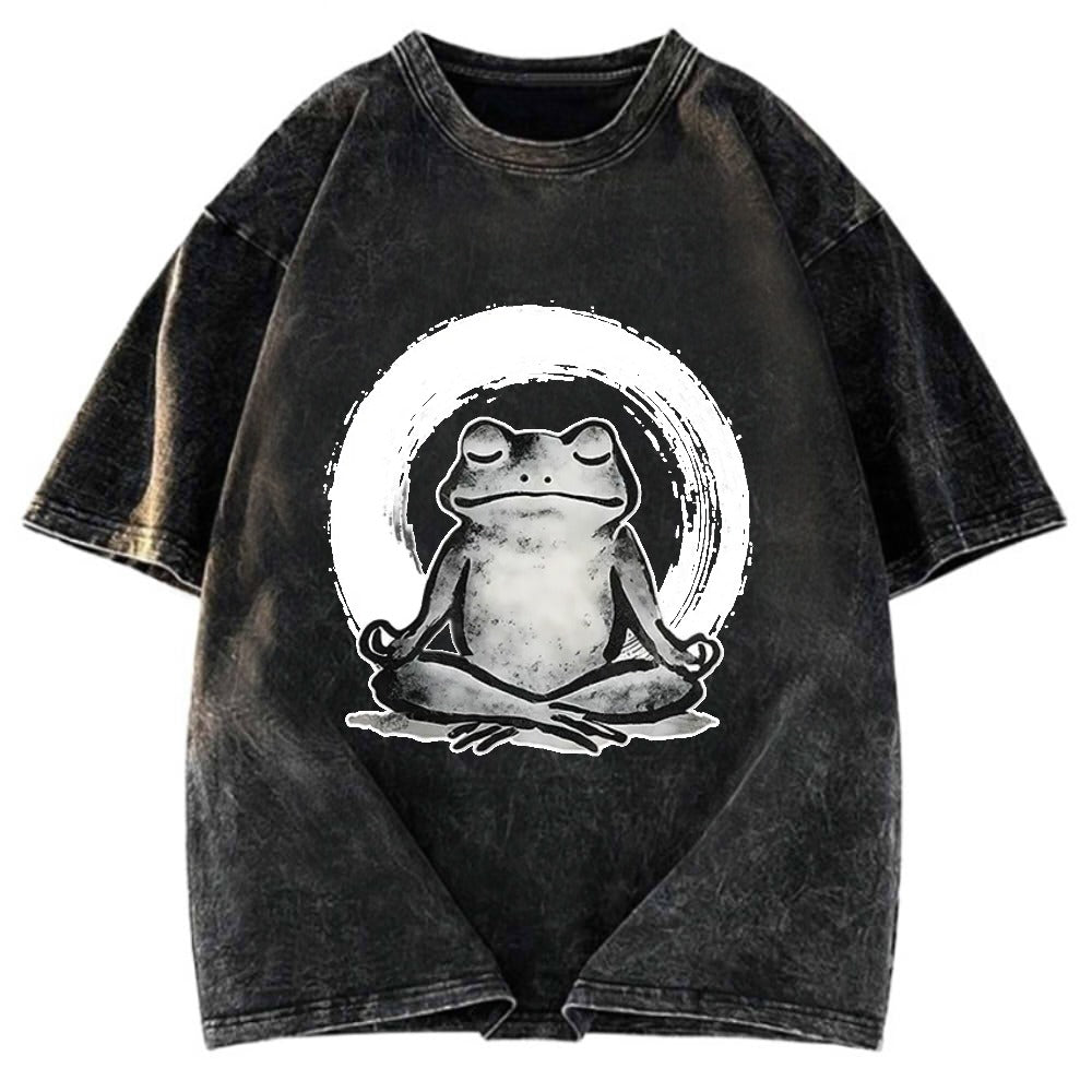 Tokyosol Zen Frog Japan Washed T-Shirt