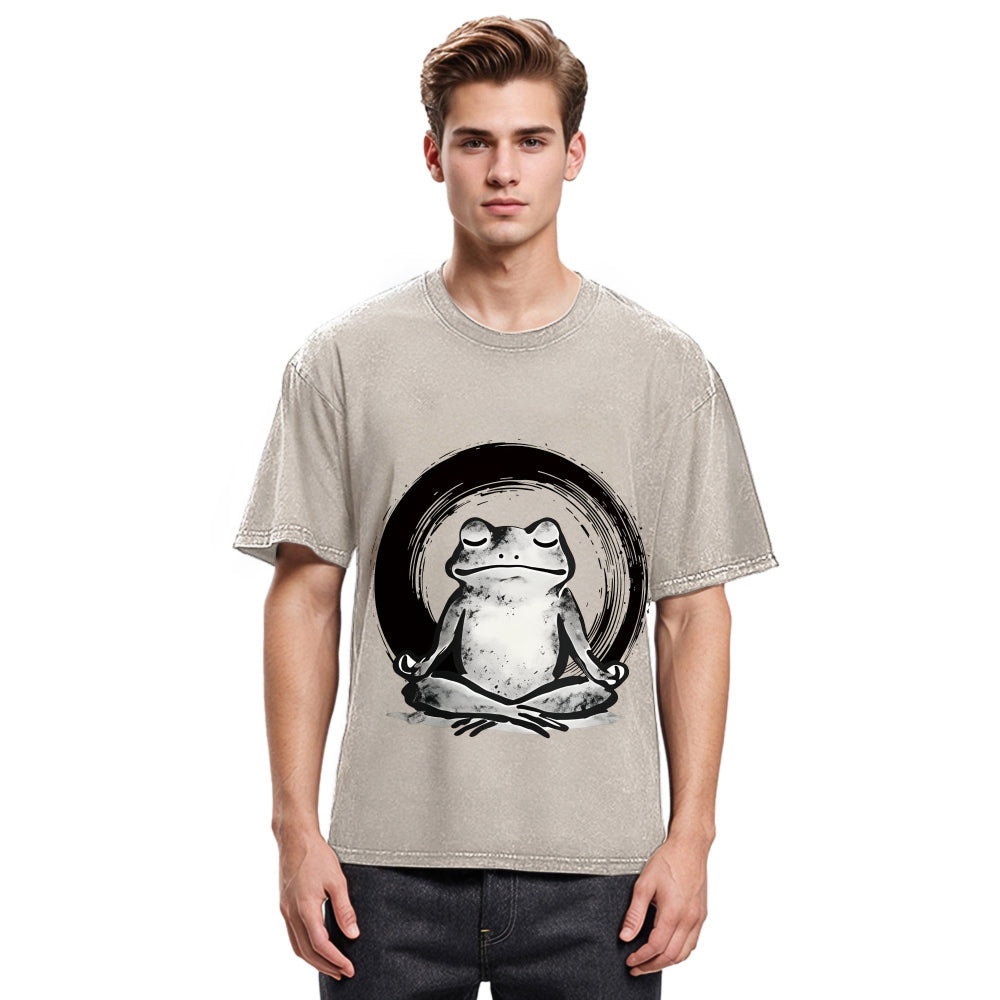 Tokyosol Zen Frog Japan Washed T-Shirt