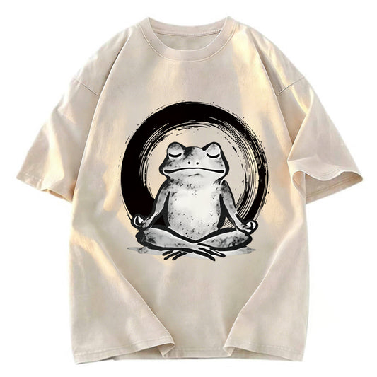 Tokyosol Zen Frog Japan Washed T-Shirt