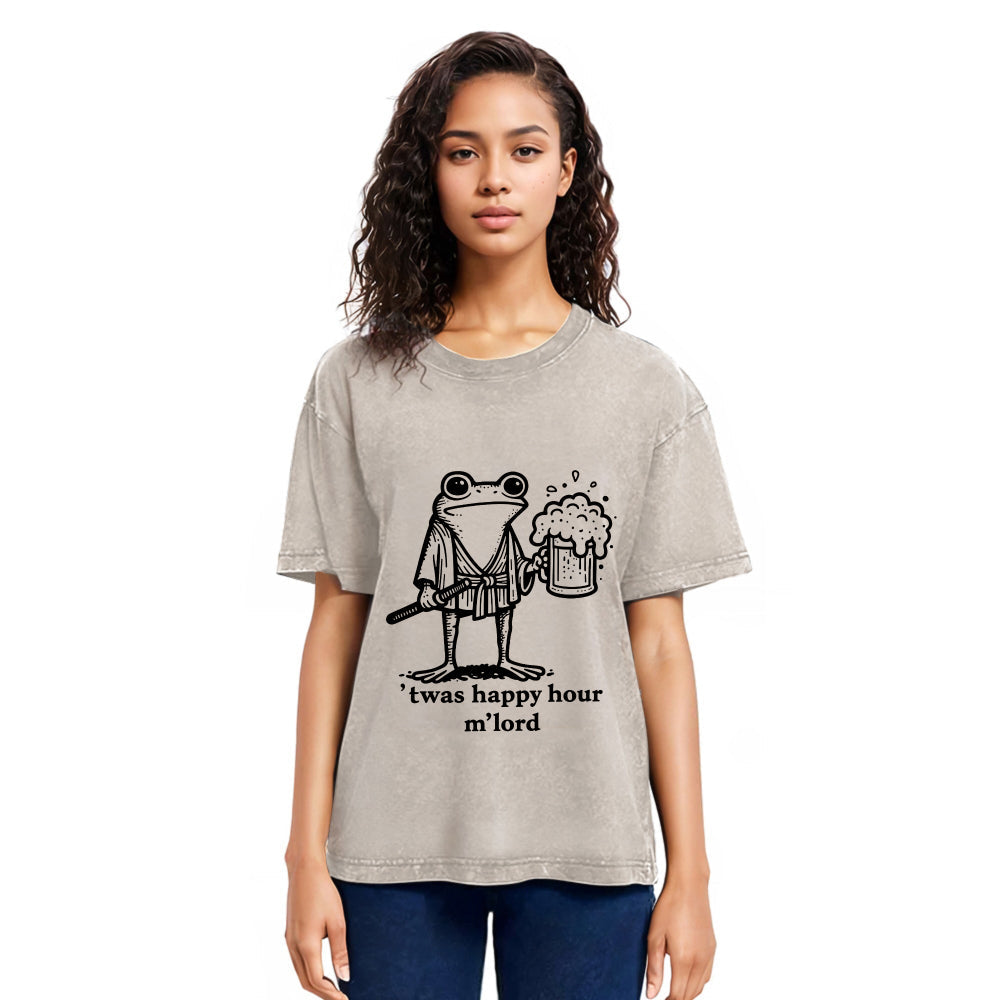 Tokyosol Happy Hour Frog Washed T-Shirt