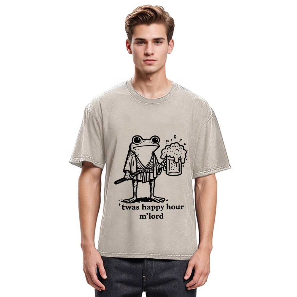 Tokyosol Happy Hour Frog Washed T-Shirt