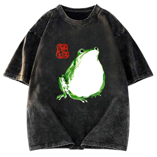 Tokyosol Japanese Frog Matsumoto Hoji Washed T-Shirt