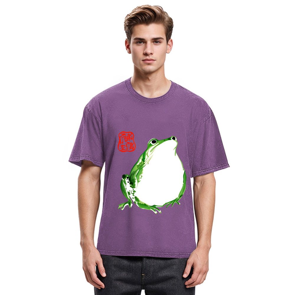 Tokyosol Japanese Frog Matsumoto Hoji Washed T-Shirt