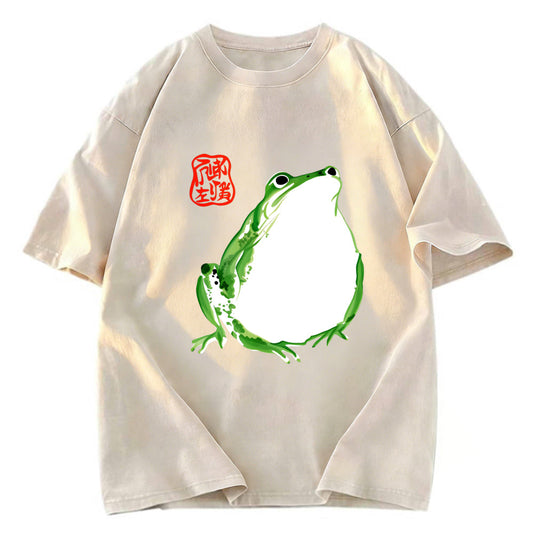 Tokyosol Japanese Frog Matsumoto Hoji Washed T-Shirt