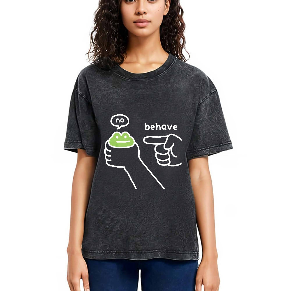Tokyosol Dishonest Frog Washed T-Shirt