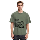 Tokyosol Fat Frog Looking In The Mirror Washed T-Shirt