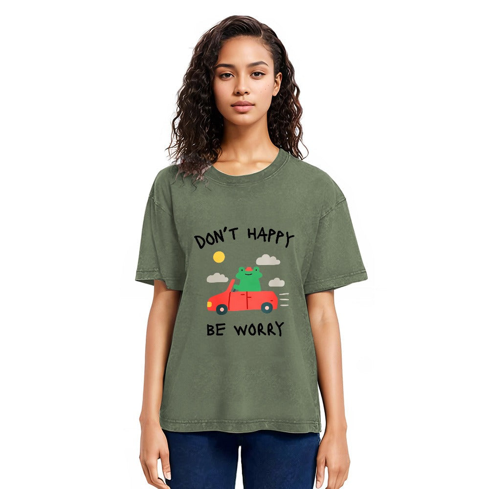 Tokyosol Don't Happy Washed T-Shirt