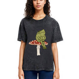 Tokyosol Frog on Mushroom Washed T-Shirt