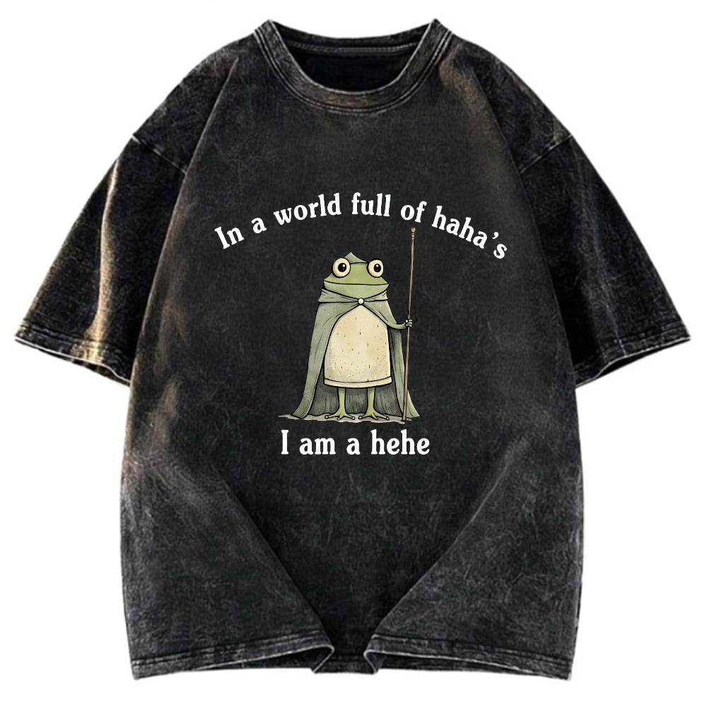 Tokyosol In A World Full of Haha's Washed T-Shirt