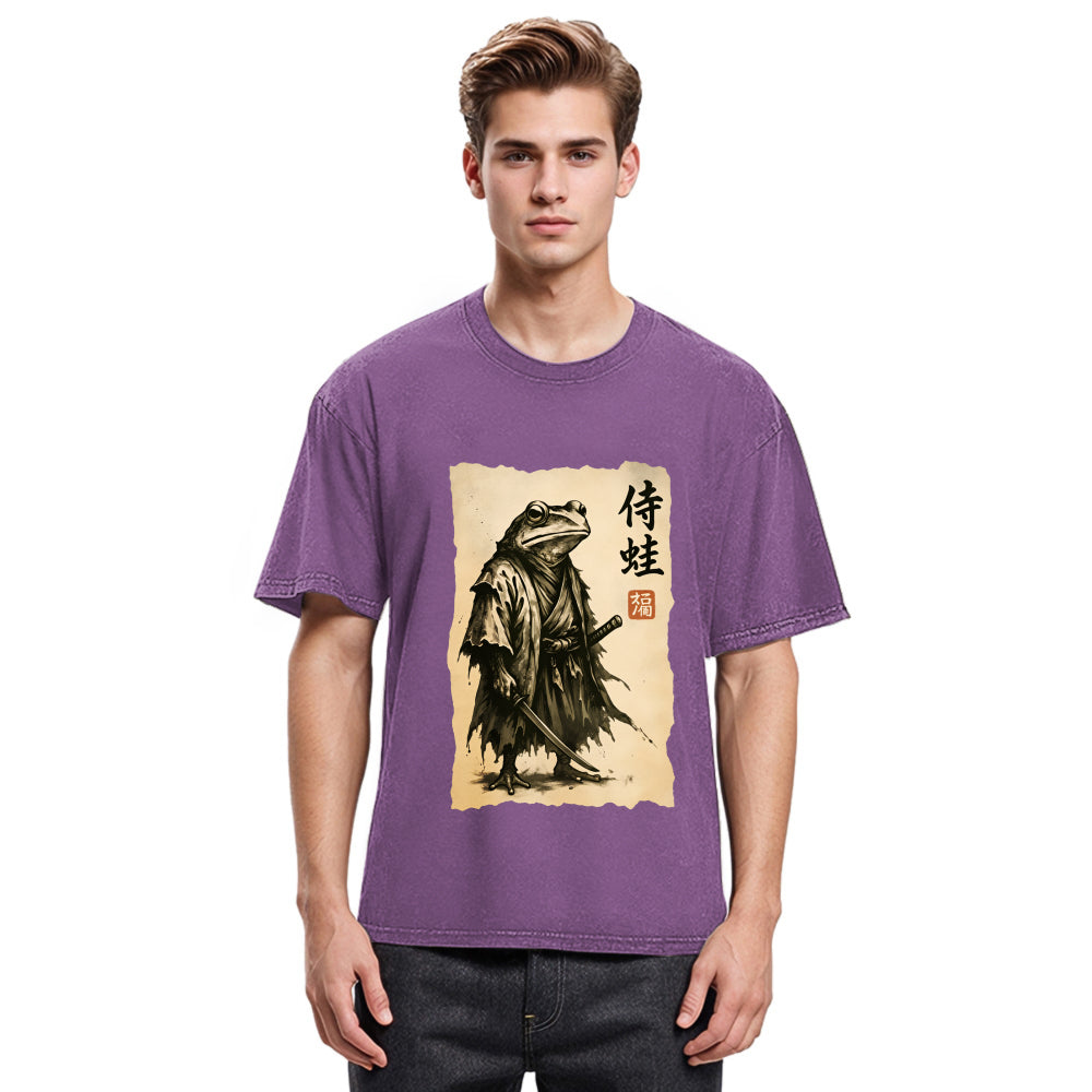 Tokyosol Samurai Frog Washed T-Shirt