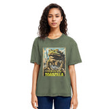 Tokyosol Vintage Funny Frog Washed T-Shirt