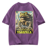 Tokyosol Vintage Funny Frog Washed T-Shirt