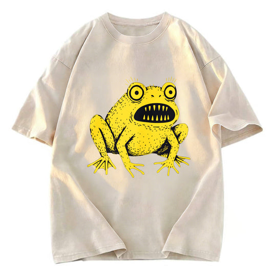 Tokyosol Horrible Japanese Frog Vintage Washed T-Shirt