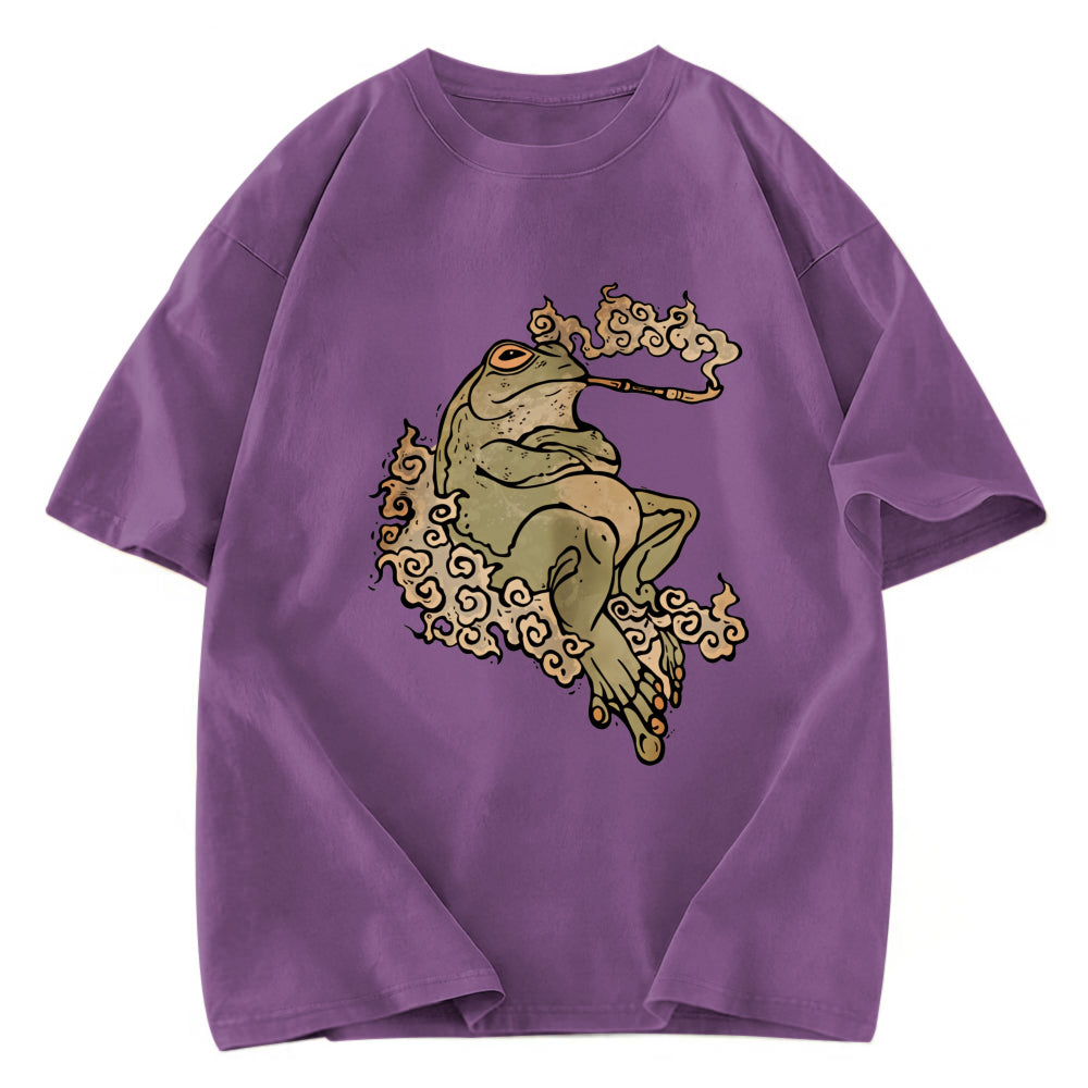 Tokyosol Self-Love Tattoo Frog Washed T-Shirt