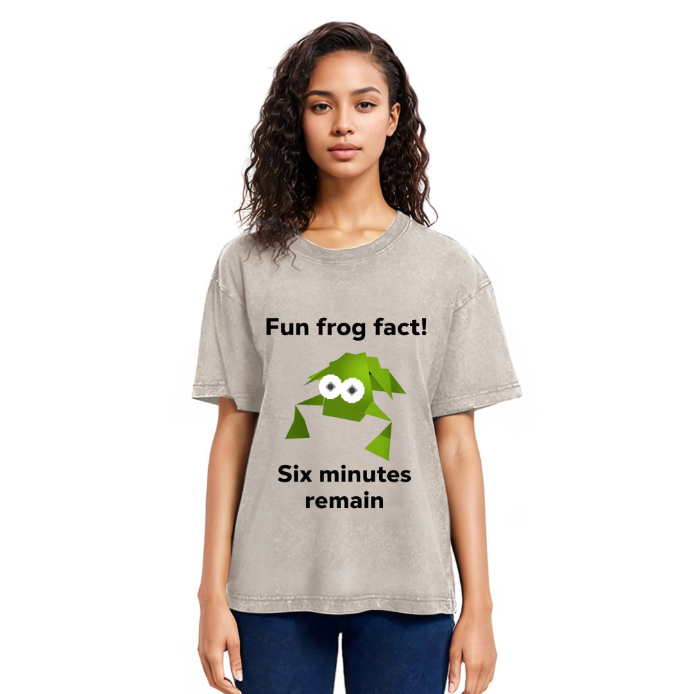 Tokyosol Funny Frog Kanji Washed T-Shirt