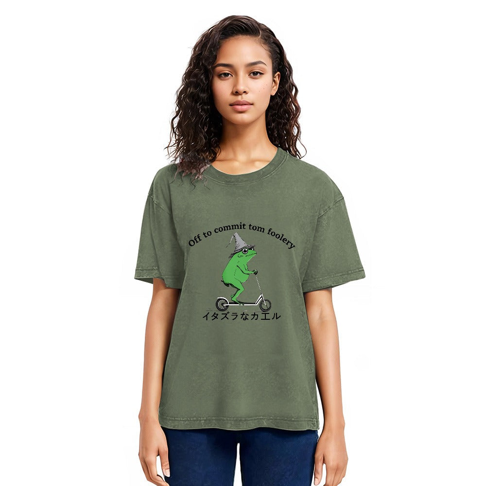 Tokyosol Stupid Frog Washed T-Shirt