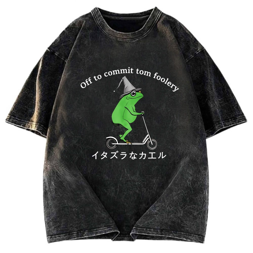 Tokyosol Stupid Frog Washed T-Shirt
