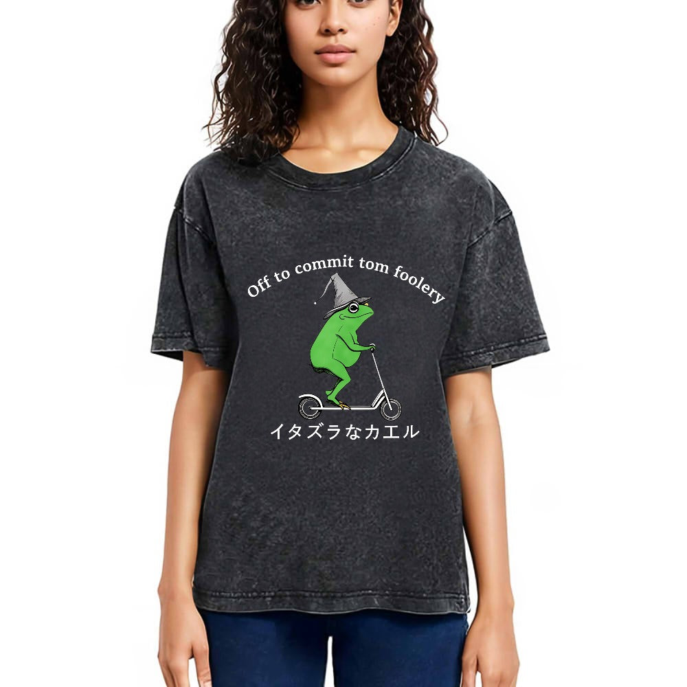 Tokyosol Stupid Frog Washed T-Shirt