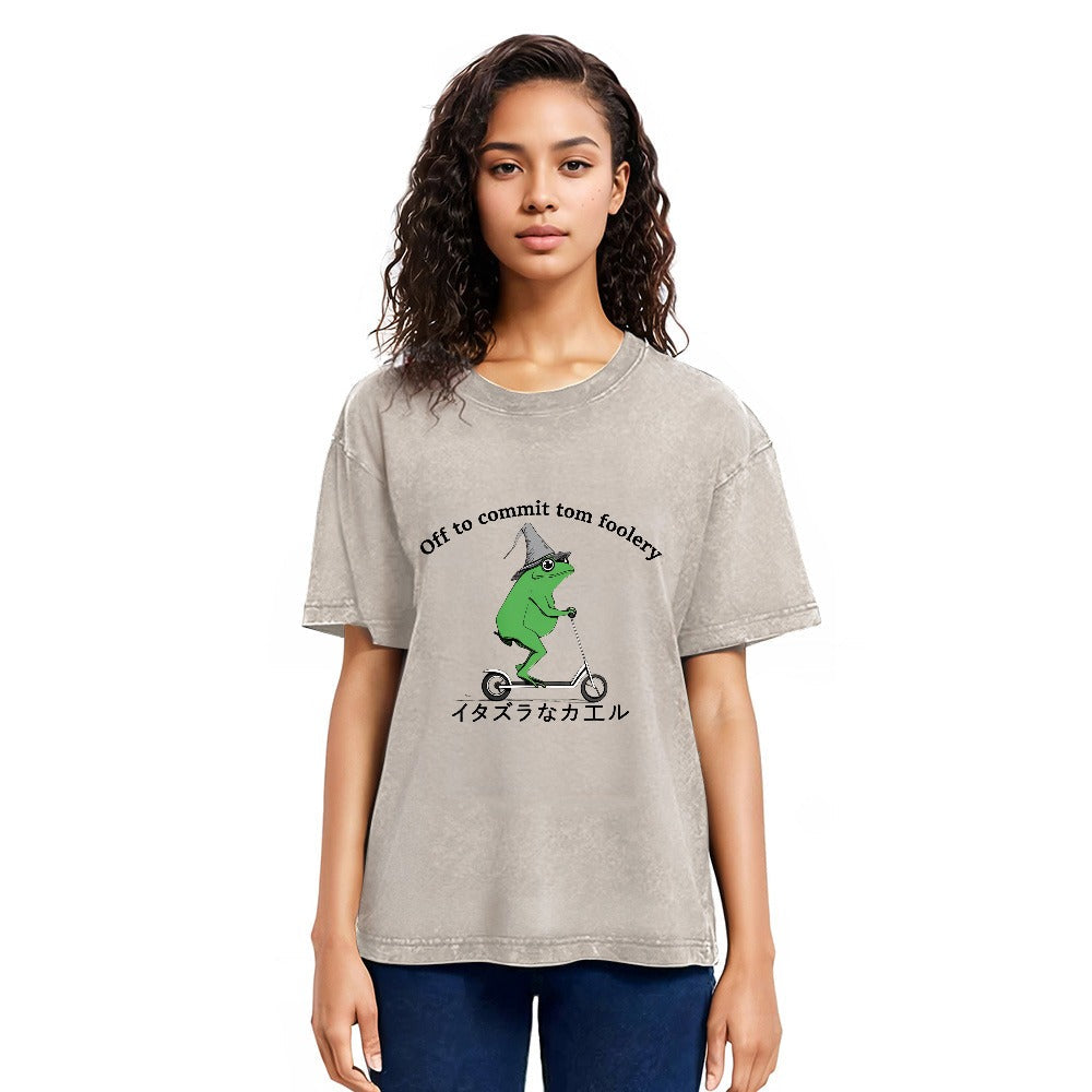 Tokyosol Stupid Frog Washed T-Shirt