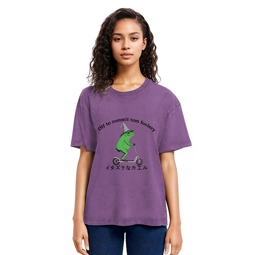Tokyosol Stupid Frog Washed T-Shirt