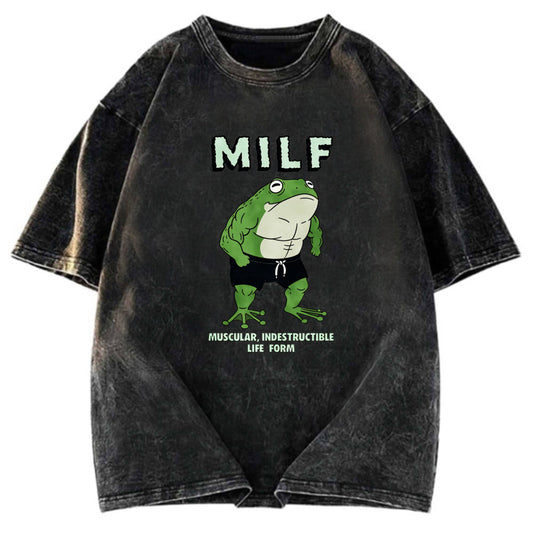 Tokyosol MILF Frog Washed T-Shirt