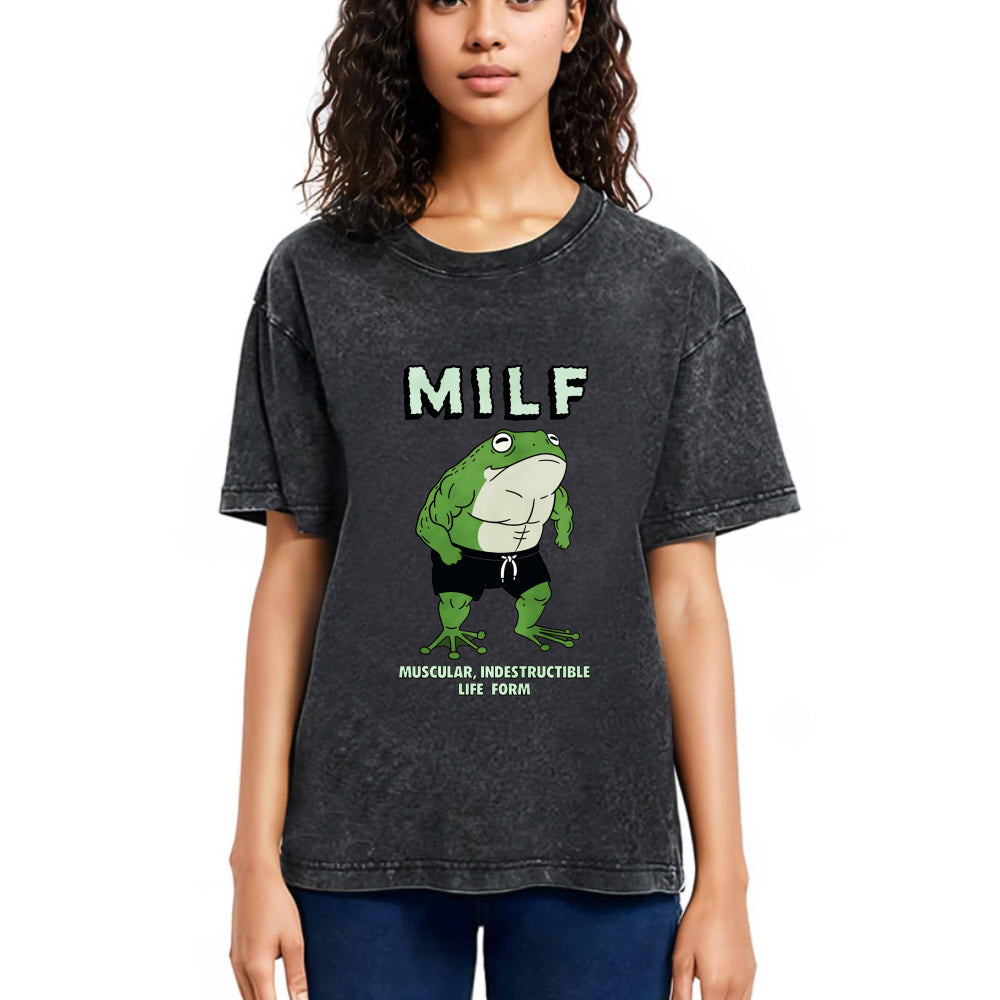 Tokyosol MILF Frog Washed T-Shirt