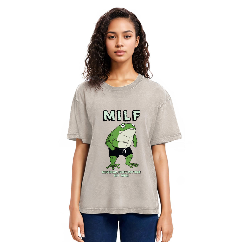 Tokyosol MILF Frog Washed T-Shirt