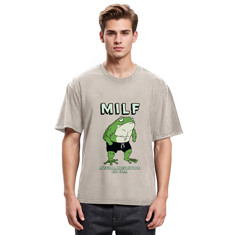 Tokyosol MILF Frog Washed T-Shirt