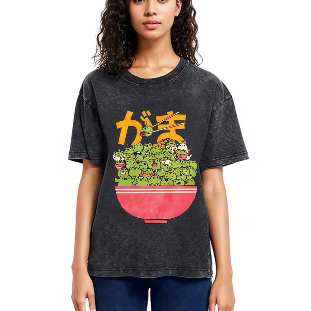 Tokyosol Frog Bowl Washed T-Shirt