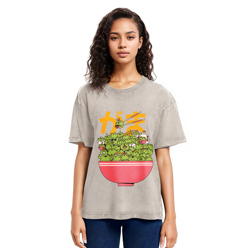 Tokyosol Frog Bowl Washed T-Shirt