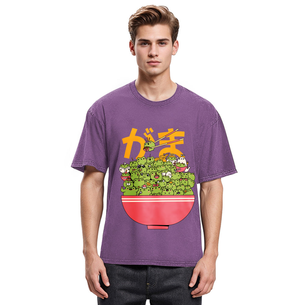 Tokyosol Frog Bowl Washed T-Shirt