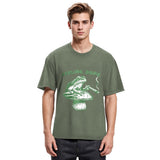 Tokyosol Feeling Dope Frog Funny Washed T-Shirt