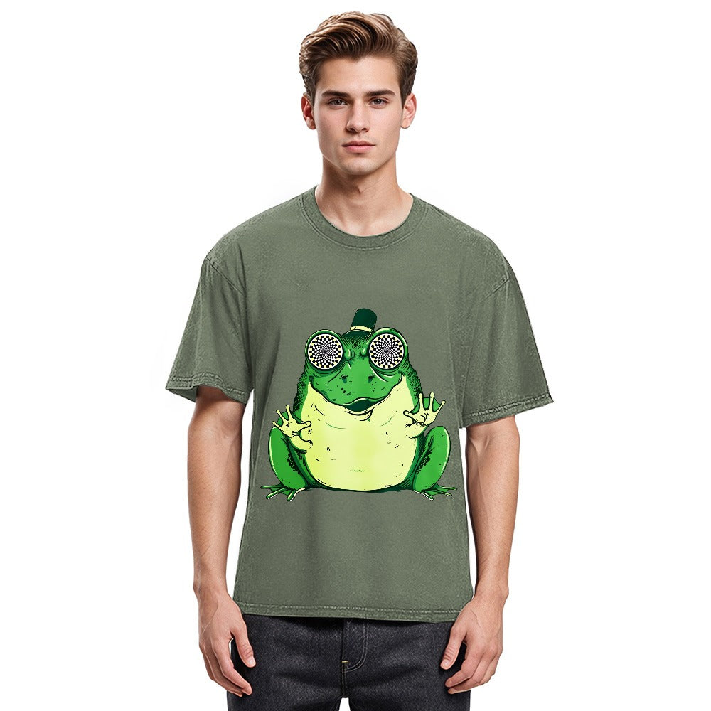 Tokyosol Hipnogenic Star Hypnotize Frog Washed T-Shirt
