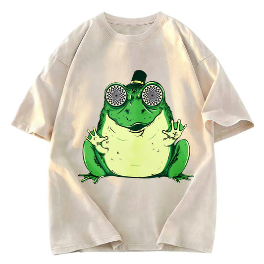 Tokyosol Hipnogenic Star Hypnotize Frog Washed T-Shirt