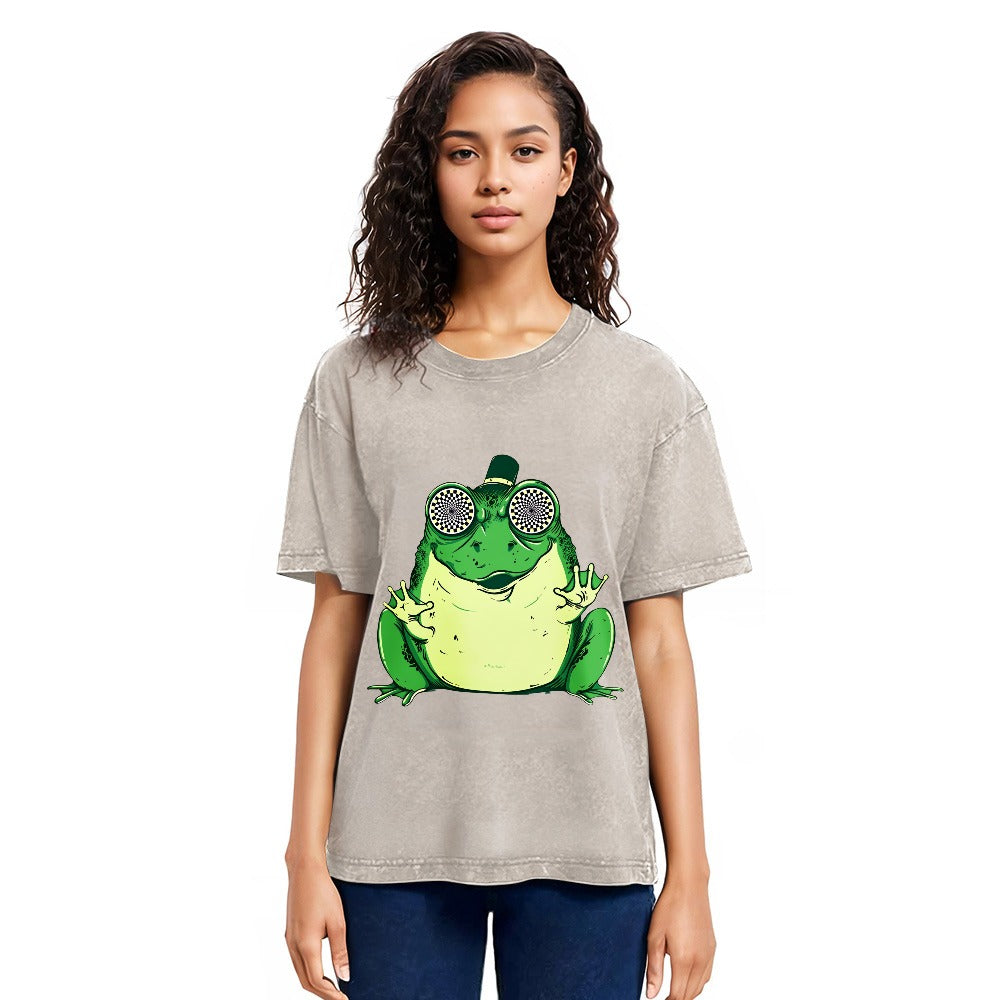 Tokyosol Hipnogenic Star Hypnotize Frog Washed T-Shirt