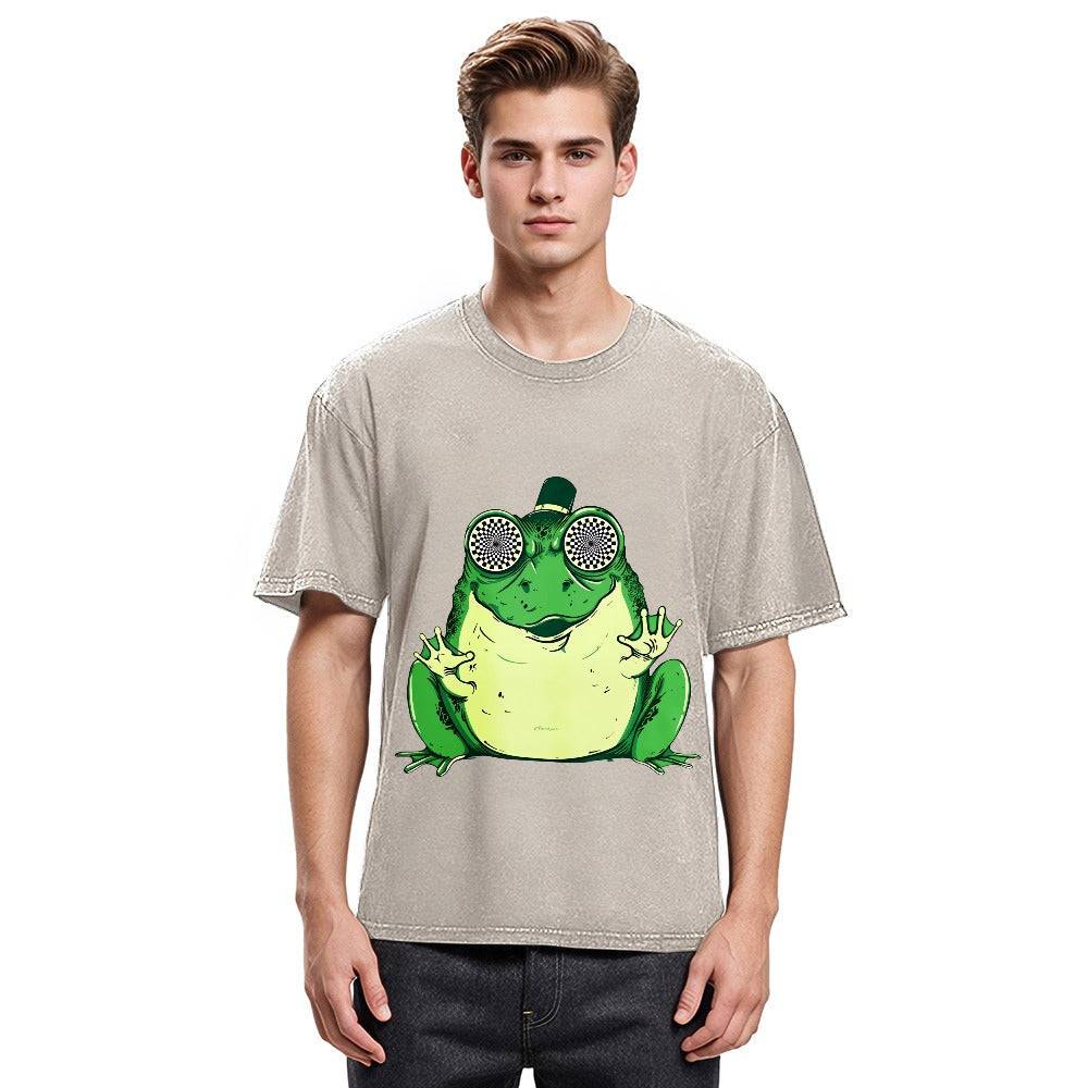 Tokyosol Hipnogenic Star Hypnotize Frog Washed T-Shirt
