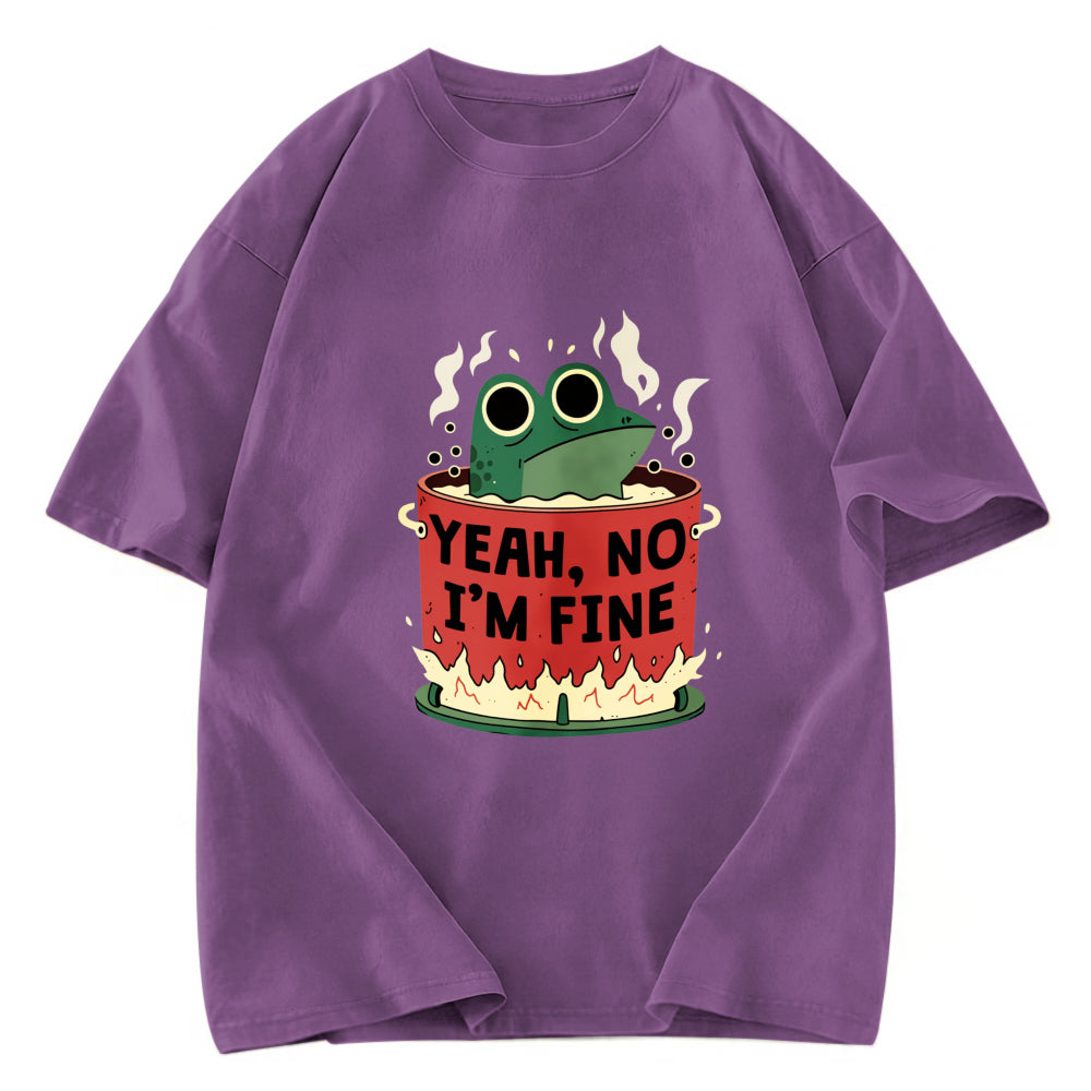 Tokyosol I'm Fine Frog Washed T-Shirt