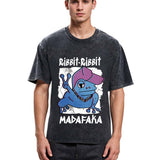 Tokyosol Ribbit Madafaka Funny Gangster Frog Washed T-Shirt